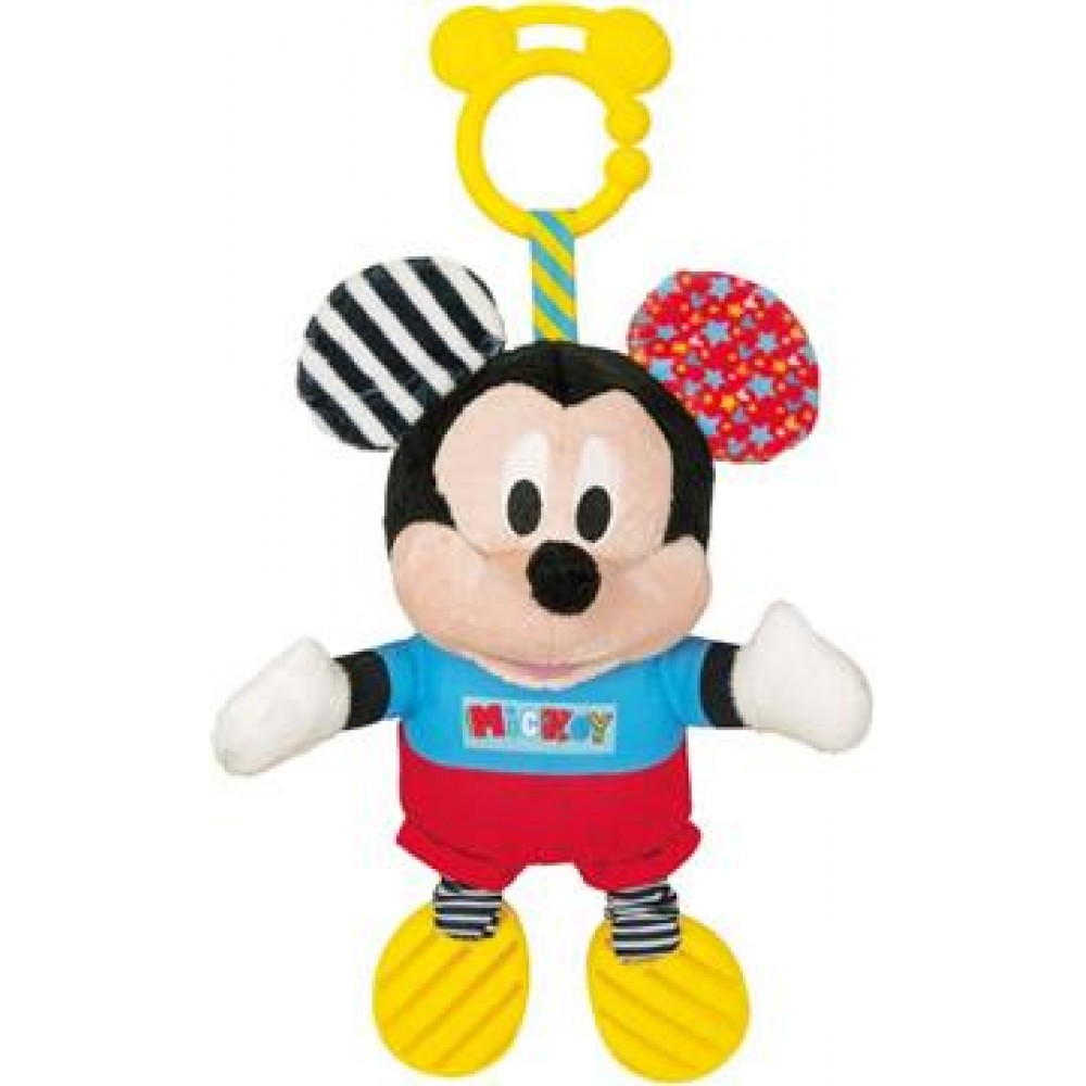 Baby Clementoni Disney Λούτρινο Κουδουνίστρα Mickey Για 6+ Μηνών