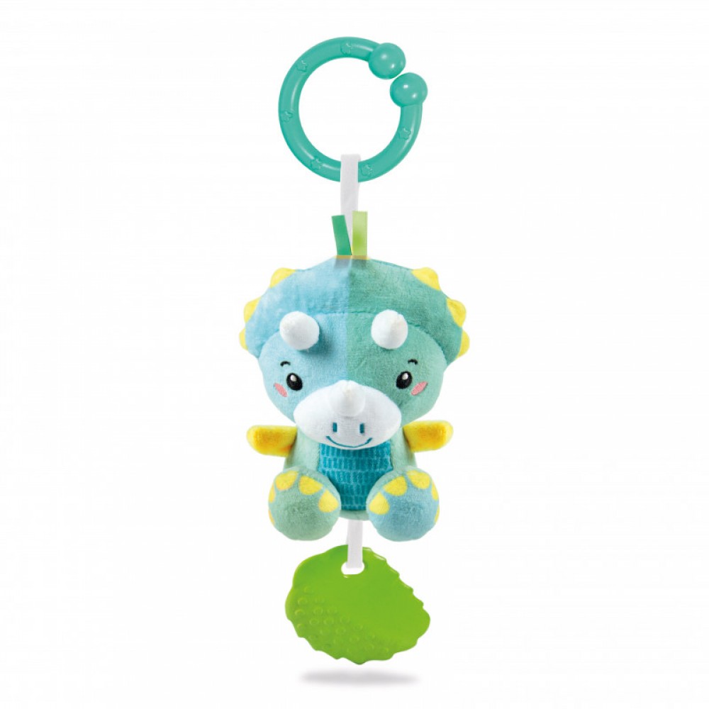 Baby Clementoni For You Βρεφική Κουδουνίστρα Δεινοσαυράκι 2 Σε 1 Για 0+ Μηνών