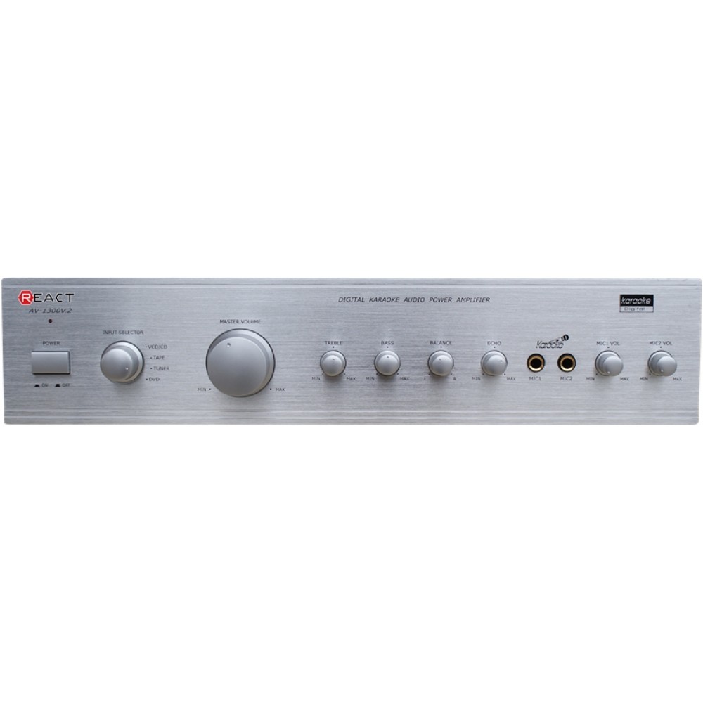 Ενισχυτής ήχου στερεοφωνικός REACT AV-1300 /S(2x100w)