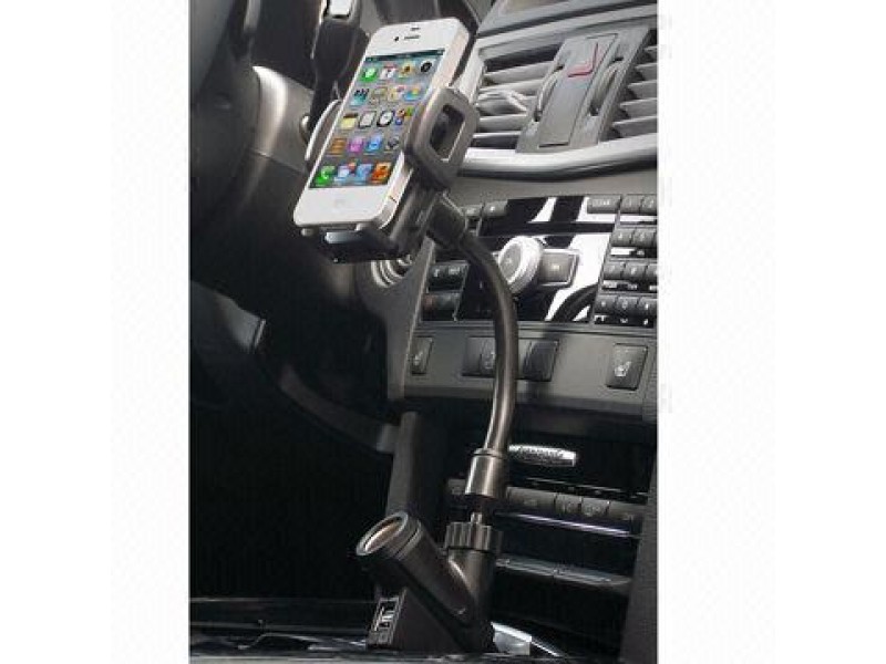 Βάση στήριξης κινητού για το αυτοκίνητο με 2 θύρες USB, ιδανική για τα περισσότερα κινητά