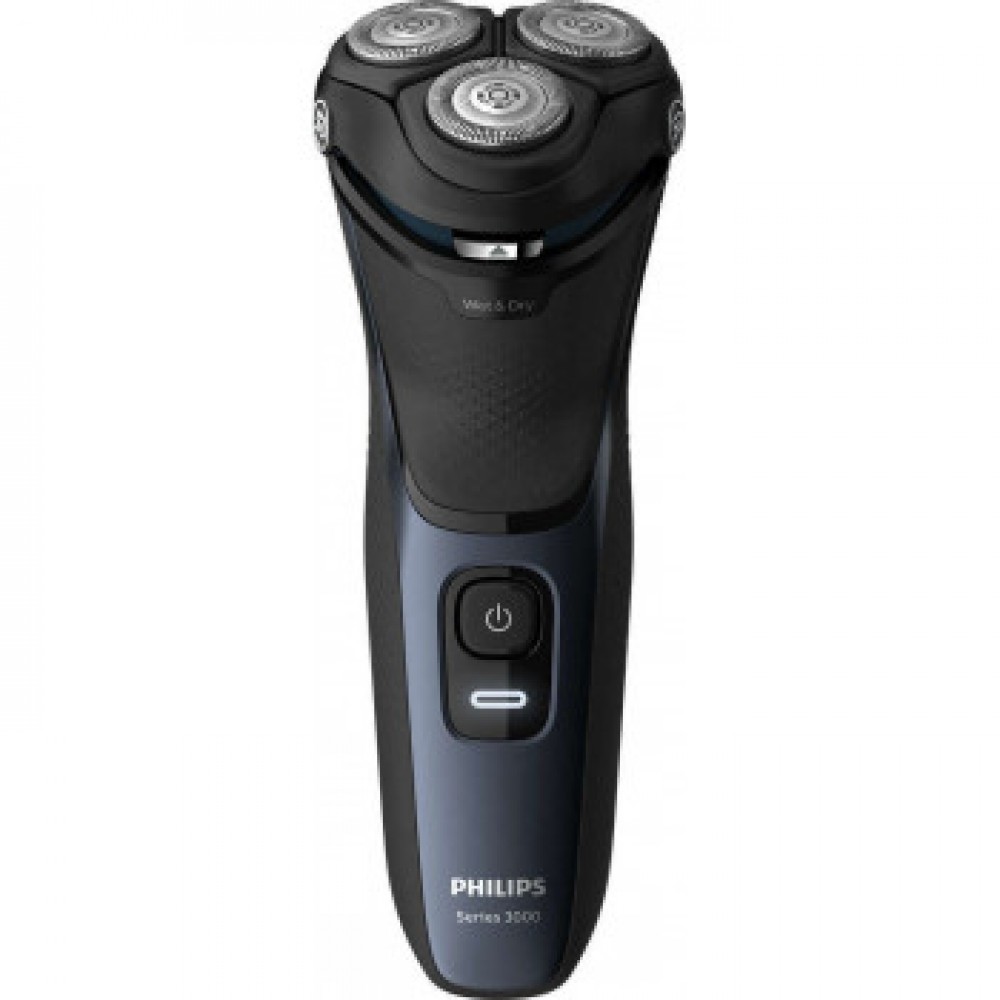 Philips 3000 S3134/51 Επαναφορτιζόμενη Ξυριστική Μηχανή Wet&Dry Με Σύστημα Λεπίδων PowerCut