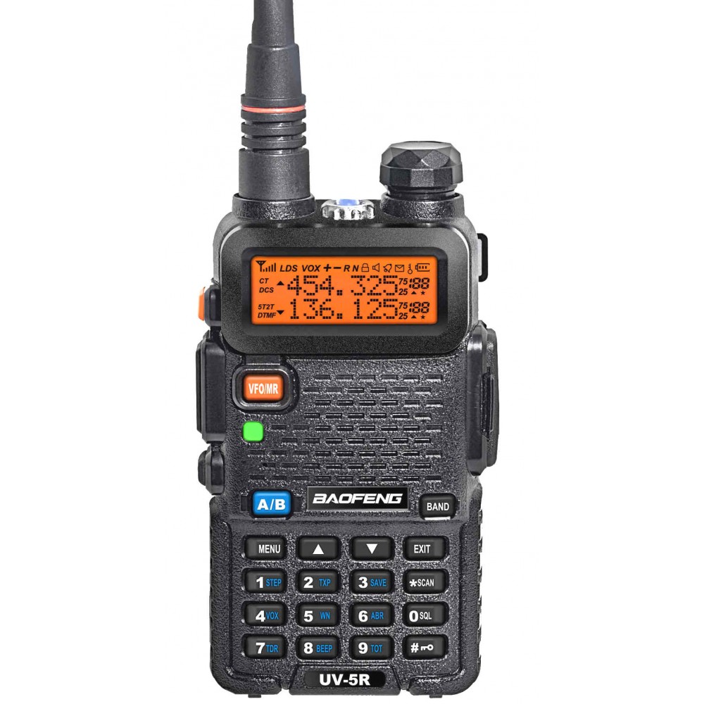 Ασύρματος πομποδέκτης Baofeng UV-5R Vhf-Uhf dual band 5 Watt