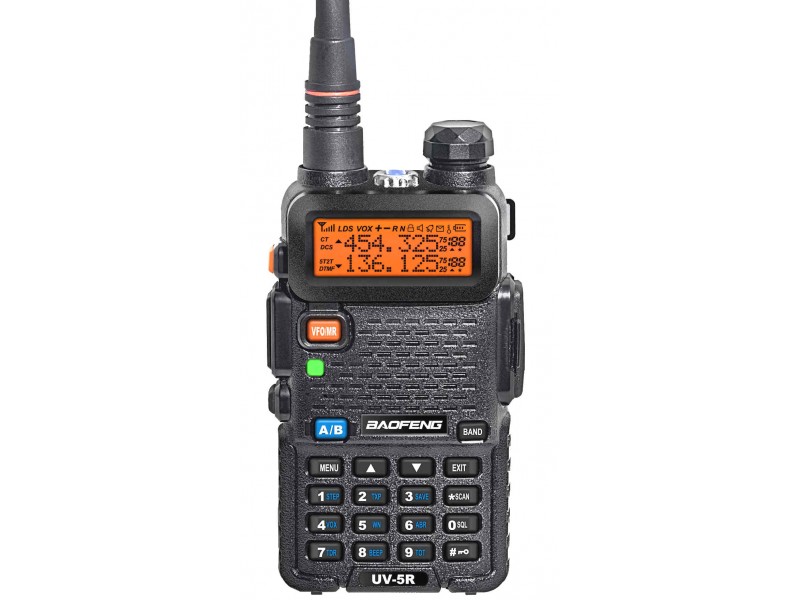 Ασύρματος πομποδέκτης Baofeng UV-5R Vhf-Uhf dual band 5 Watt