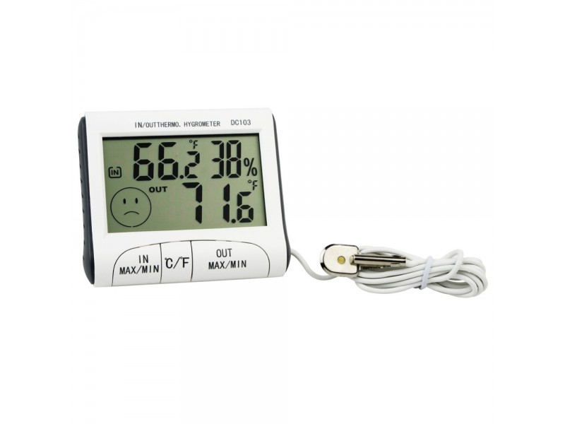 Ψηφιακό Θερμόμετρο/Υγρόμετρο εσωτρικού-εξωτερικού χώρου ακριβείας HUM-DC103