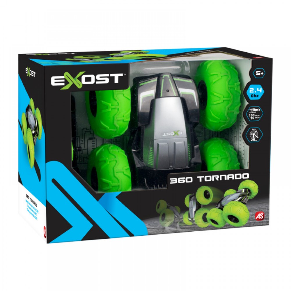 Exost 360 Tornado Τηλεκατευθυνόμενο Αυτοκίνητο Πράσινο