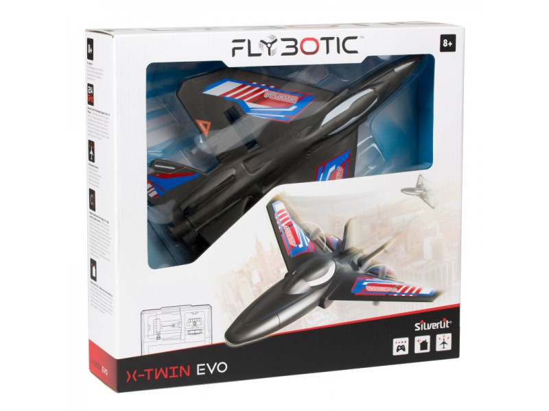 Silverlit Flybotic X-Twin Evo Τηλεκατευθυνόμενο Αεροπλάνο Για 8+ Χρονών
