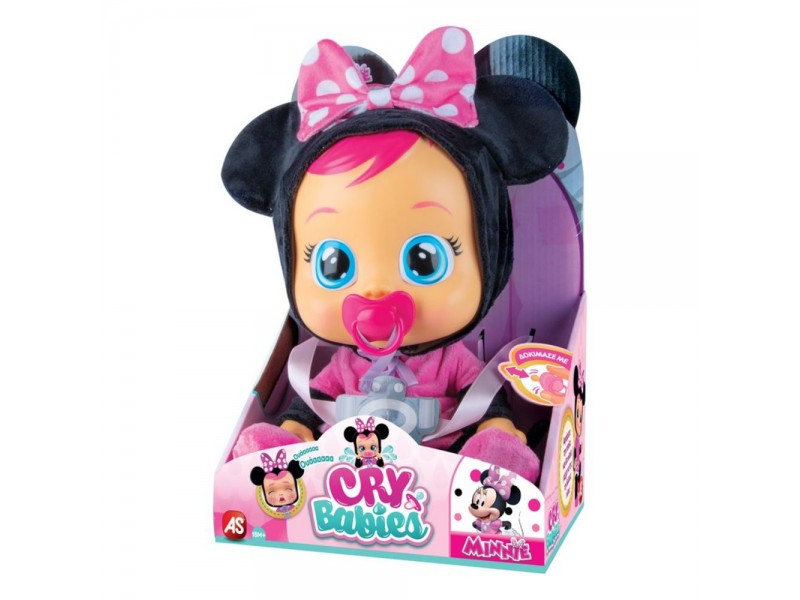 Cry Babies Κλαψουλίνια Disney Minnie - Διαδραστική Κούκλα Ποντικάκι Κλαίει Με Αληθινά Δάκρυα
