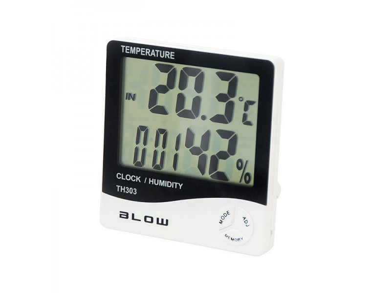 Θερμόμετρο - Υγρασιόμετρο - Ρολόι Blow