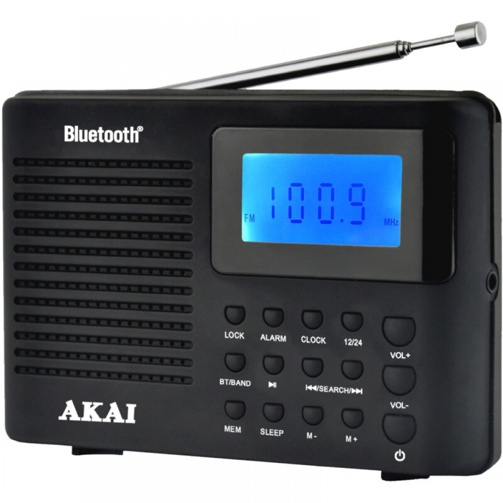 Akai APR-400 Φορητό ψηφιακό Ραδιόφωνο Με Bluetooth Και Έξοδο Ακουστικών