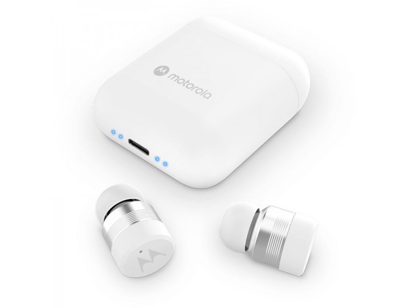 Motorola VERVE BUDS 120 White True wireless αδιάβροχα ασύρματα Bluetooth ακουστικά φόρτιση με USB Type-C