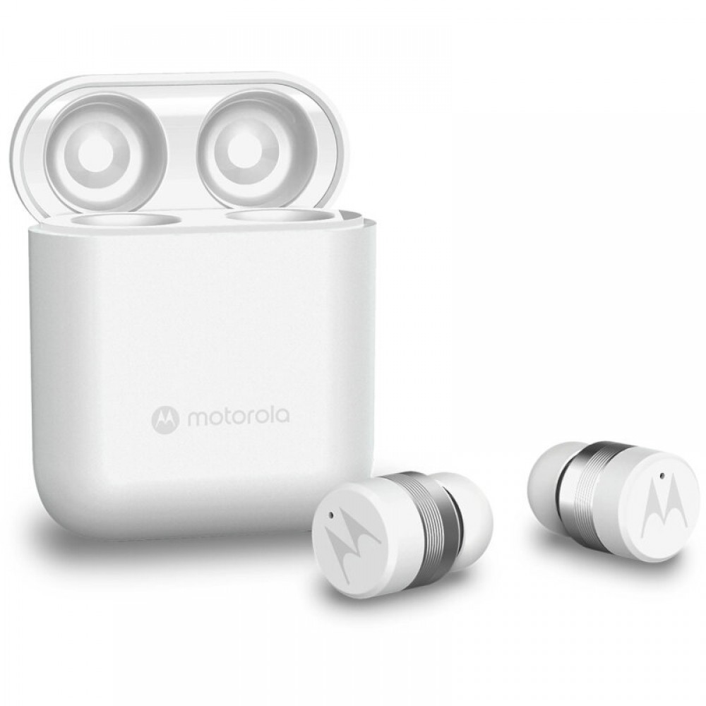 Motorola VERVE BUDS 120 White True wireless αδιάβροχα ασύρματα Bluetooth ακουστικά φόρτιση με USB Type-C