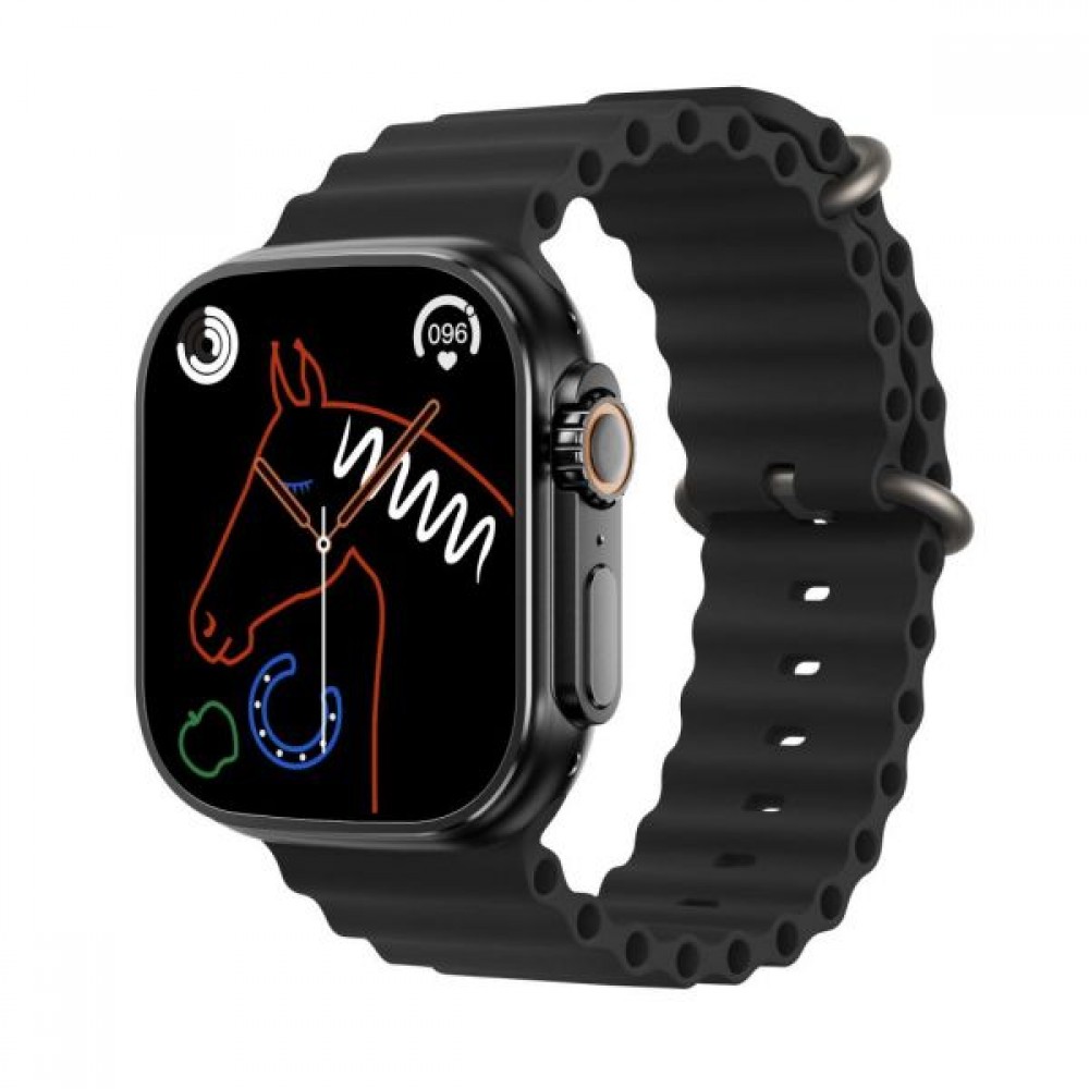 XO M8 Pro Smartwatch με Παλμογράφο (Μαύρο)