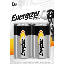 Energizer Power Αλκαλική D (2τμχ)