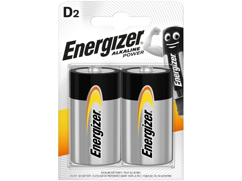 Energizer Power Αλκαλική D (2τμχ)