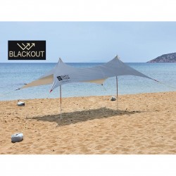 Ελαστική Τέντα Παραλίας Salty Tribe 3X2.5 Silver Blackout /Sand