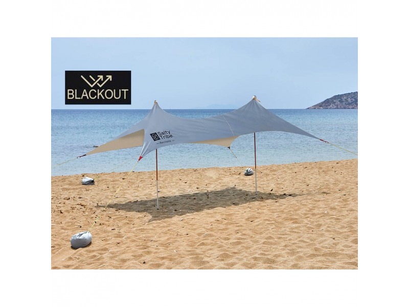 Ελαστική Τέντα Παραλίας Salty Tribe 3X2.5 Silver Blackout /Sand Ελαστική Τέντα Παραλίας Salty Tribe 3X2.5 Silver Blackout /Sand