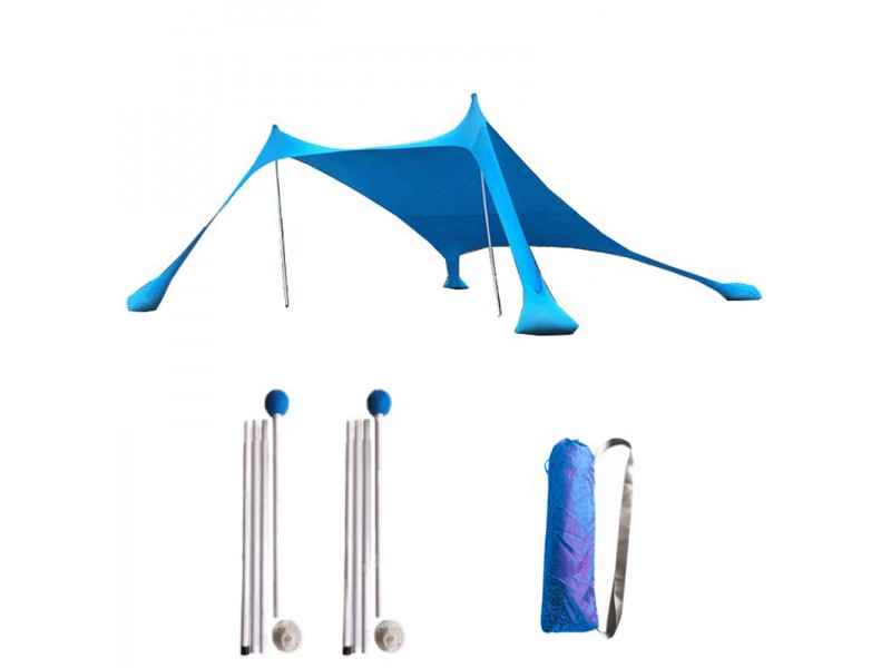 Ελαστική Τέντα Παραλίας New Camp Lycra Shelter Aegean Blue New-158 Ελαστική Τέντα Παραλίας New Camp Lycra Shelter Aegean Blue New-158