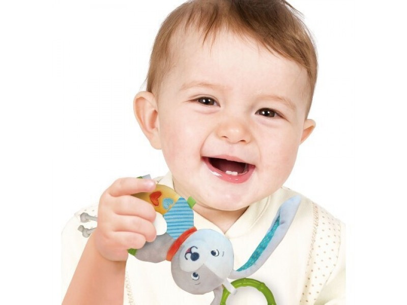 Baby Clementoni For You Βρεφικό Παιχνίδι Κουδουνίστρα Μαλακό Λαγουδάκι Για 0+ Μηνών