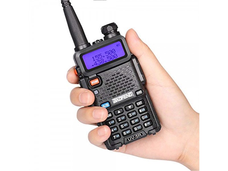 Ασύρματος πομποδέκτης Baofeng UV-5R Vhf-Uhf dual band 5 Watt