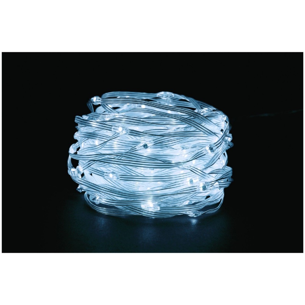 Entac Χριστουγεννιάτικα IP44 200 Επικαλυμμένες PVC Ψείρες LED Ψυχρό 20m