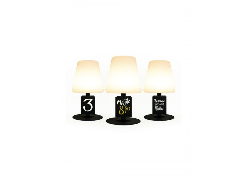 Επαναφορτιζόμενο Επιτραπέζιο Διακοσμητικό Φωτιστικό LED Εξωτερικού Χώρου Σε Μαύρο Χρώμα Securit LP-BL-TA