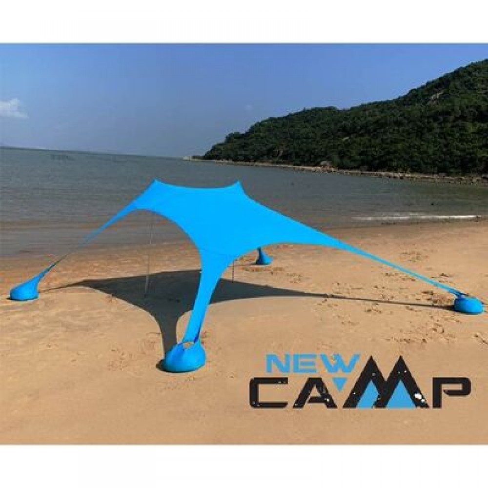 Ελαστική Τέντα Παραλίας New Camp Lycra Shelter Aegean Blue 3X2.5