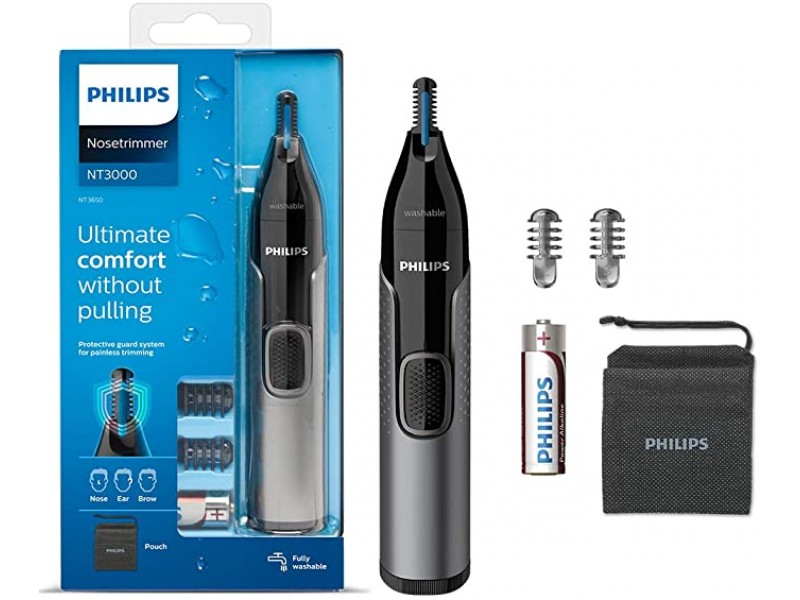 Philips NT3650/16 Trimmer Πλενόμενο Για Καθαρισμό Μύτης/Αυτιών/Φρυδιών