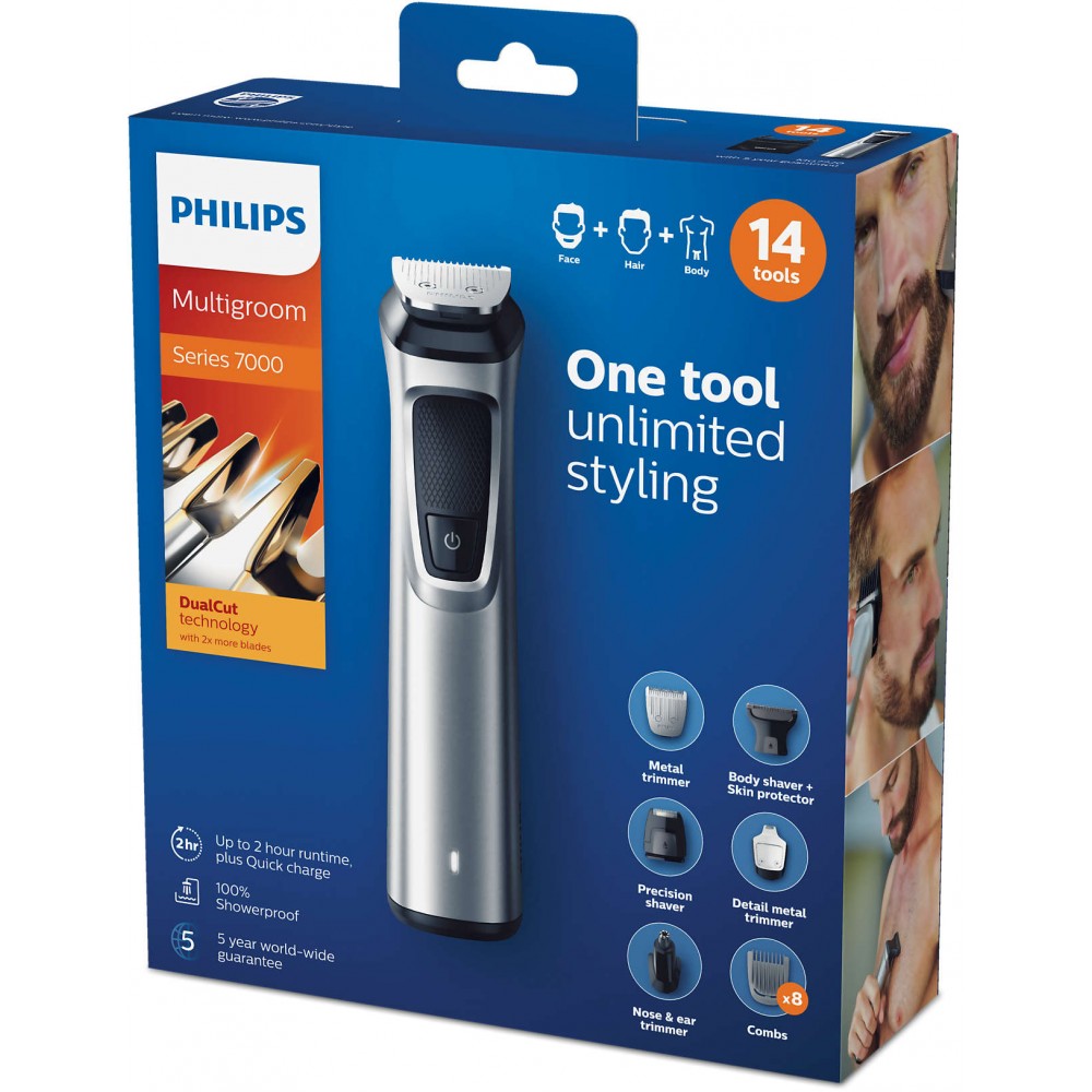 Philips MG7720/15 Set Ανδρικής Περιποίησης 14 σε 1 για γένια και μαλλιά