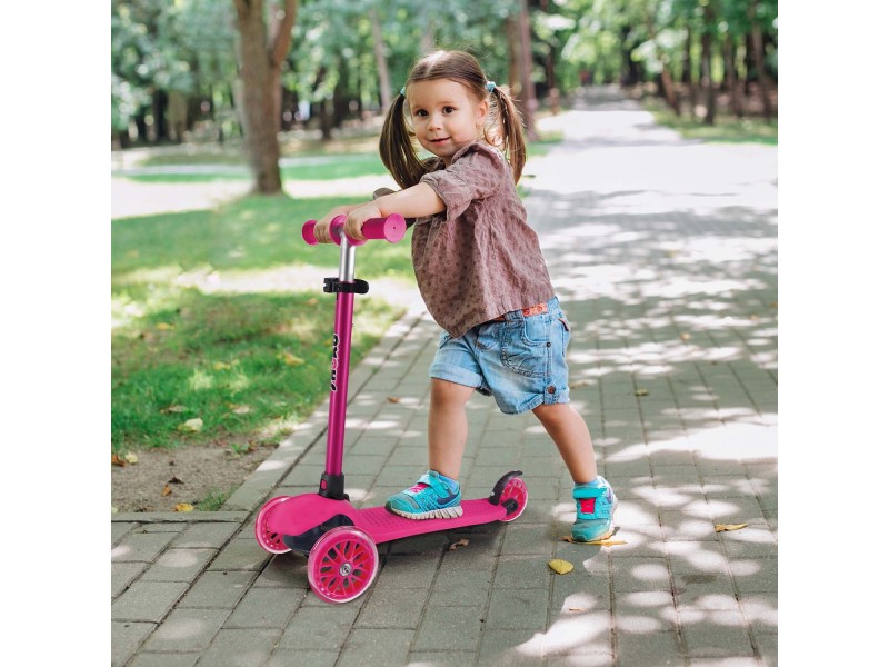 As Wheels Παιδικό Scooter Go Fit Με 3 ρόδες Σε Ροζ Χρώμα Για 3+ Χρονών