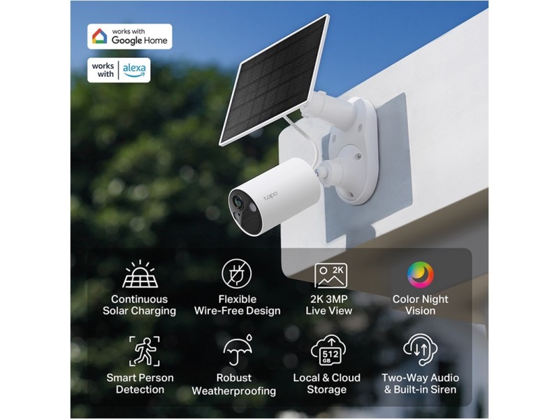 Tapo C410KIT – Ασύρματο Σύστημα Ασφαλείας με Κάμερα Wi-Fi και Hub Tapo C410KIT – Ασύρματο Σύστημα Ασφαλείας με Κάμερα Wi-Fi και Hub