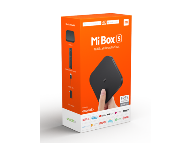 Xiaomi Tvbox MiBox S 4K Ultra HD Tv media player  Android 8.1 Netflix-Kodi με Ελληνικό μενού Bluetooth