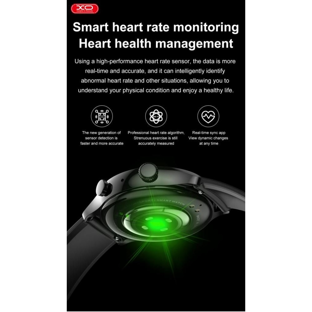 XO J4 Smart Sports Talking Watch με Οθόνη Amoled