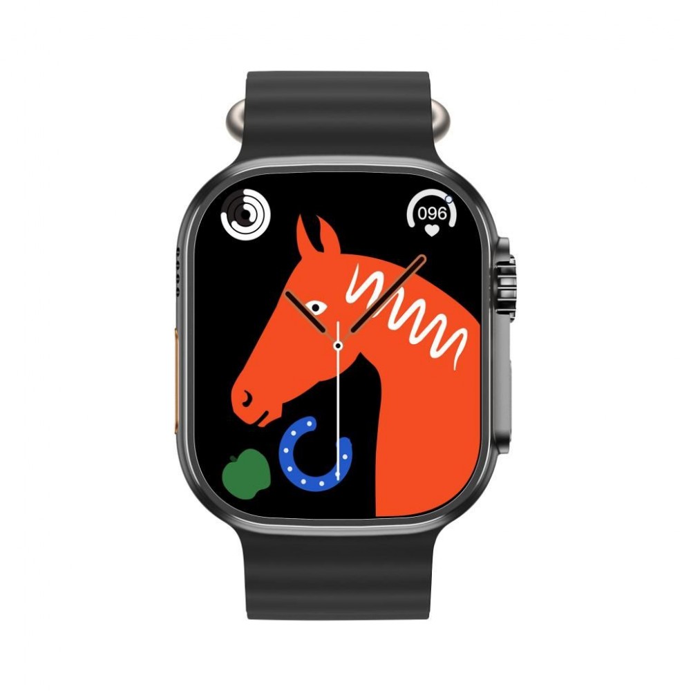 XO M8 Pro Smartwatch με Παλμογράφο (Μαύρο)