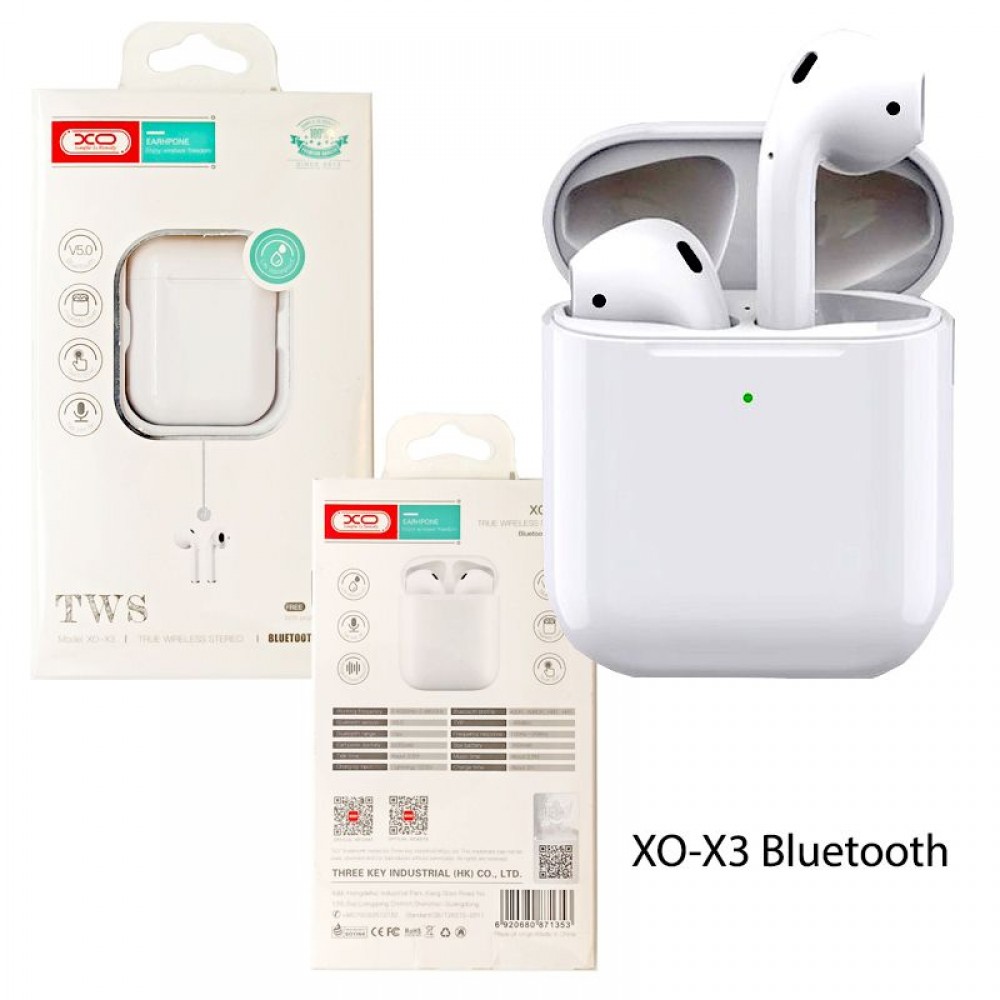 XO X3 Bluetooth Ακουστικά Σε Λευκό Χρώμα