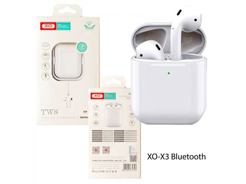 XO X3 Bluetooth Ακουστικά Σε Λευκό Χρώμα