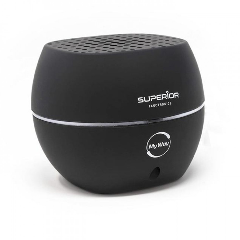 Superior MyWay Dot Φορητό Ηχείο Bluetooth 3W Σε Μαύρο Χρώμα 188-0061