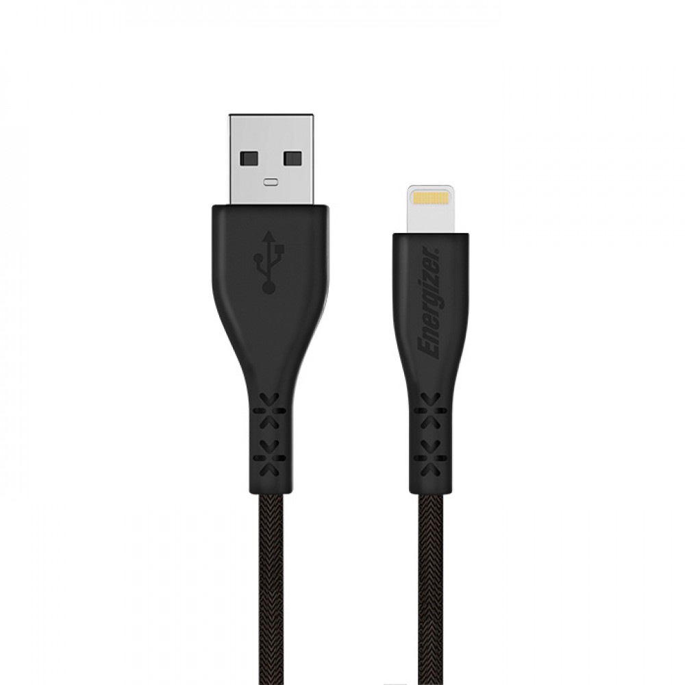 Energizer C410LGBK Καλώδιο USB 2.0 A Αρσ Σε Lightning 1.2m Σε Μαύρο Χρώμα