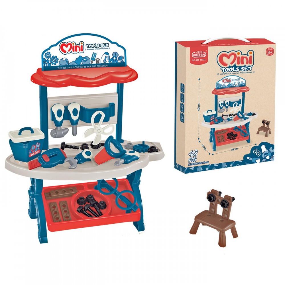 Πάγκος 48 Τεμ Εργαλεία 25x34x7cm ToyMarkt 913301