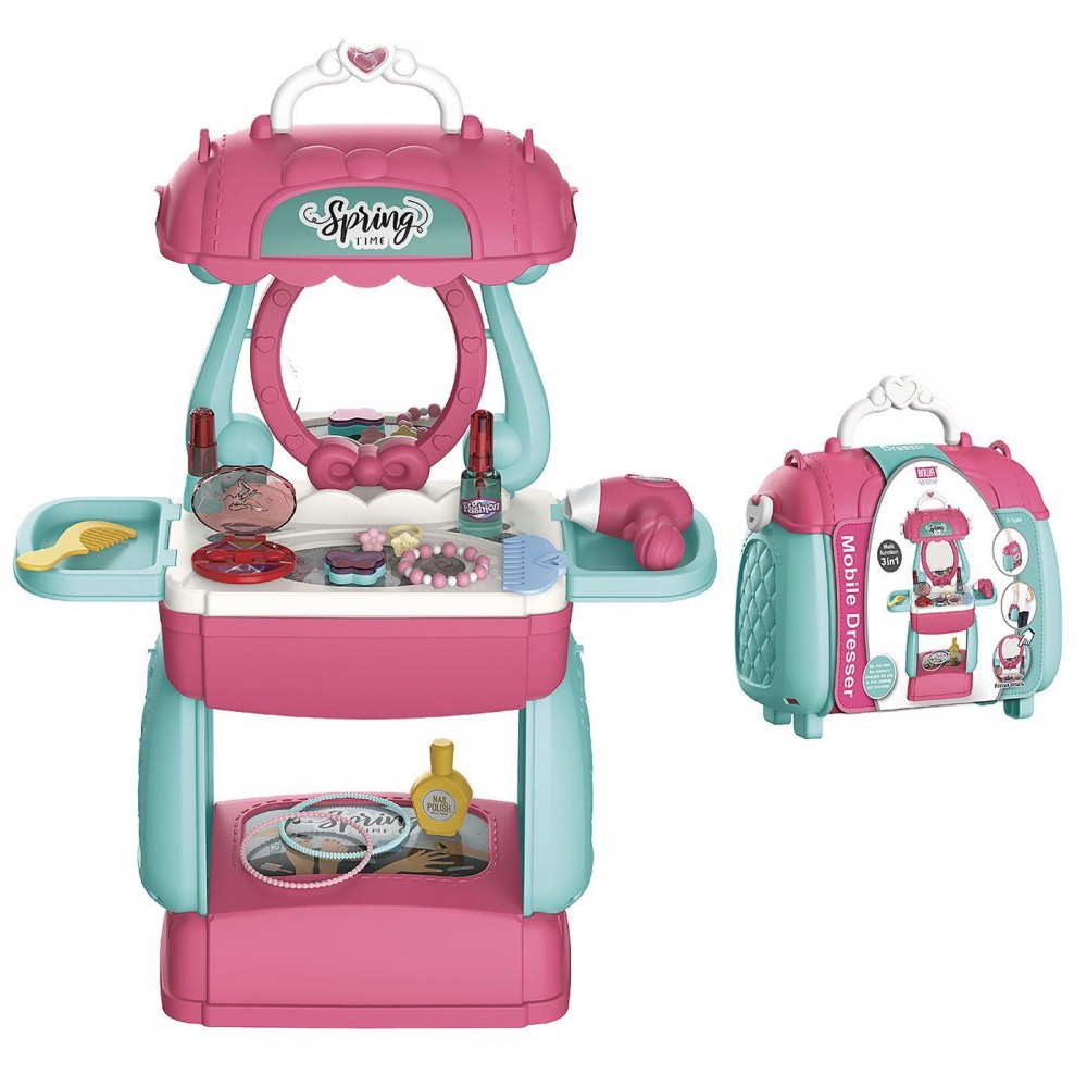 Μεγάλη Τουαλέτα Ομορφιάς Βαλιτσάκι 23x20x14cm ToyMarkt 971113