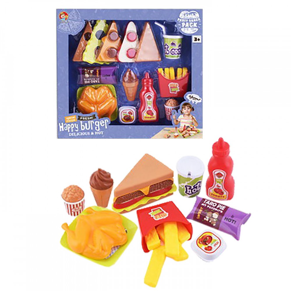 Happy Burger Κουτί 21 ΤΕΜ 32x30x5cm ToyMarkt 971152