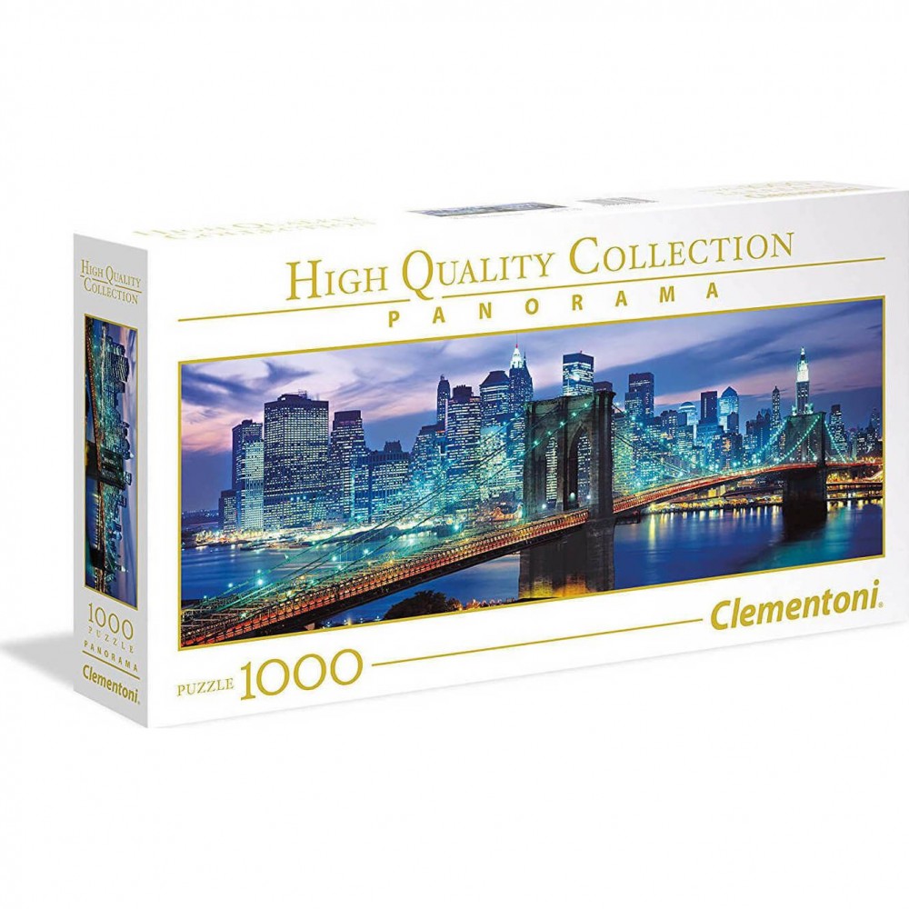 Clementoni Πάζλ Panorama High Quality Collection Νέα Υόρκη Γέφυρα Brooklyn 1000τμχ