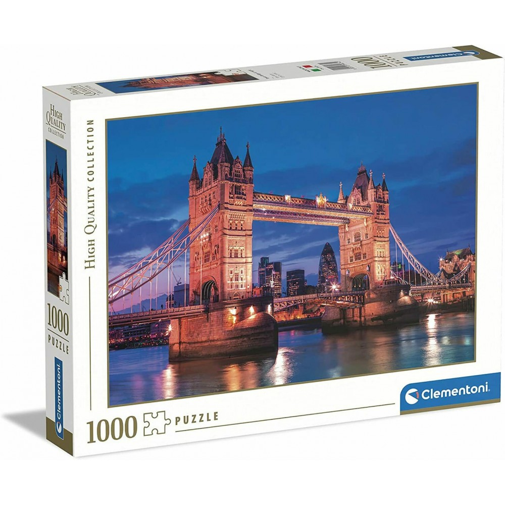 Clementoni Πάζλ High Quality Collection Η Γέφυρα Του Λονδίνου Τη Νύχτα 1000τμχ