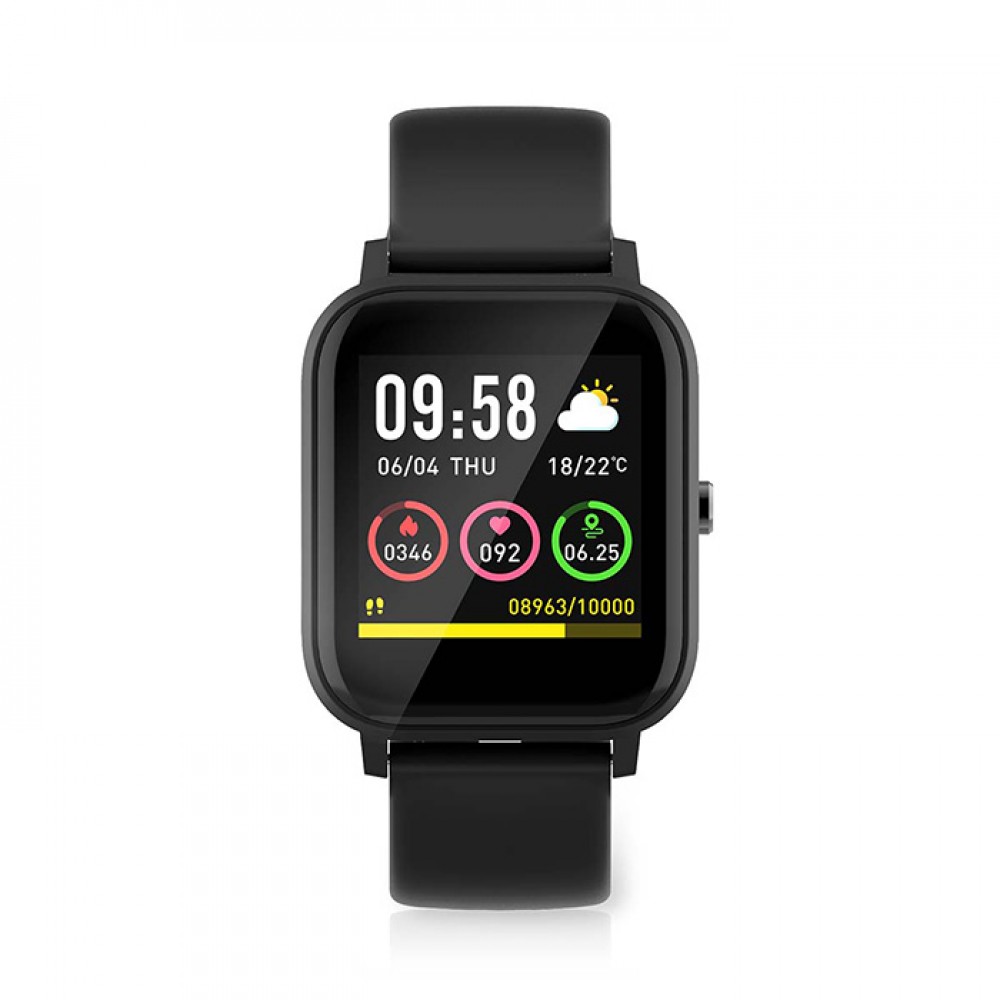 NEDIS BTSW002BK Smart Watch LCD Display IP68 Σε Μαύρο Χρώμα 233-2097
