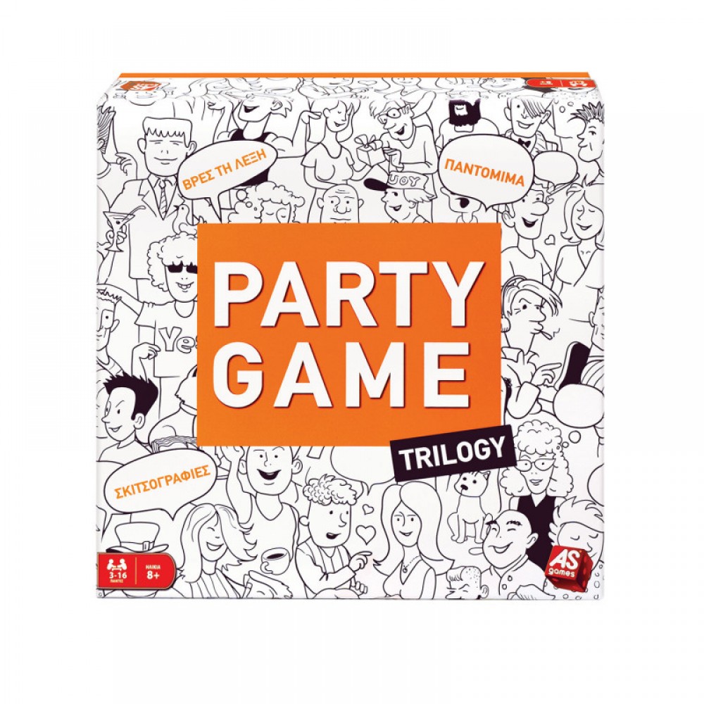 AS Games Επιτραπέζιο Παιχνίδι Party Game Trilogy Για Ηλικίες 8+ Χρονών Και 3-16 Παίκτες