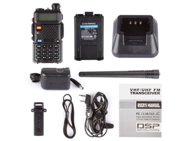 Ασύρματος πομποδέκτης Baofeng UV-5R Vhf-Uhf dual band 5 Watt Ασύρματος πομποδέκτης Baofeng UV-5R Vhf-Uhf dual band 5 Watt