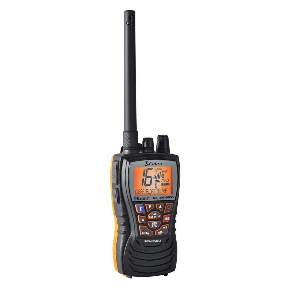 Cobra MR-HH500 FLT BT VHF Marine Φορητός πομποδέκτης 6 Watts με BlueTooth.