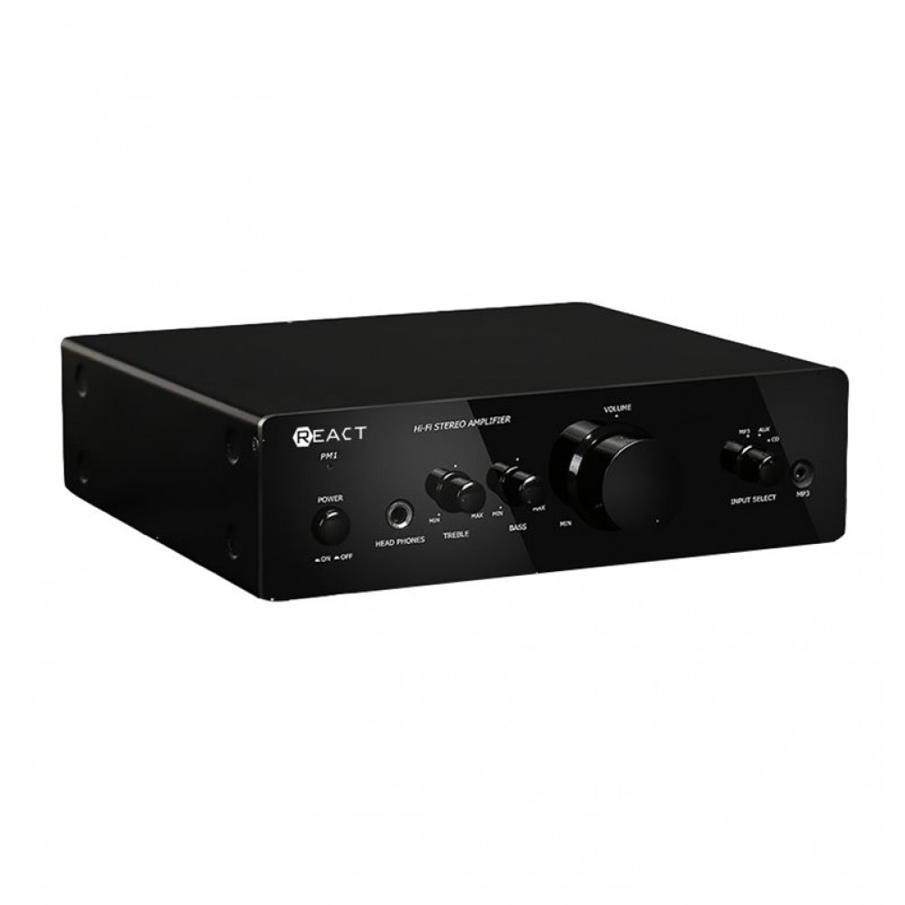 PM1 Ενισχυτής Ήχου Hi-Fi Koda React 2x20 wrms Σε Μαύρο Χρώμα