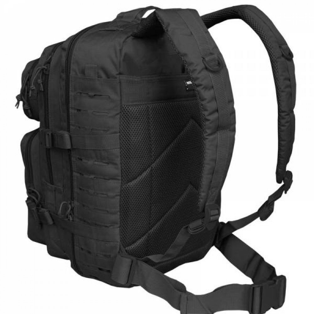MIL-TEC Σακίδιο Πλάτης Μαύρο 20L US Black Laser Cut Assault Backpack Small 14002602