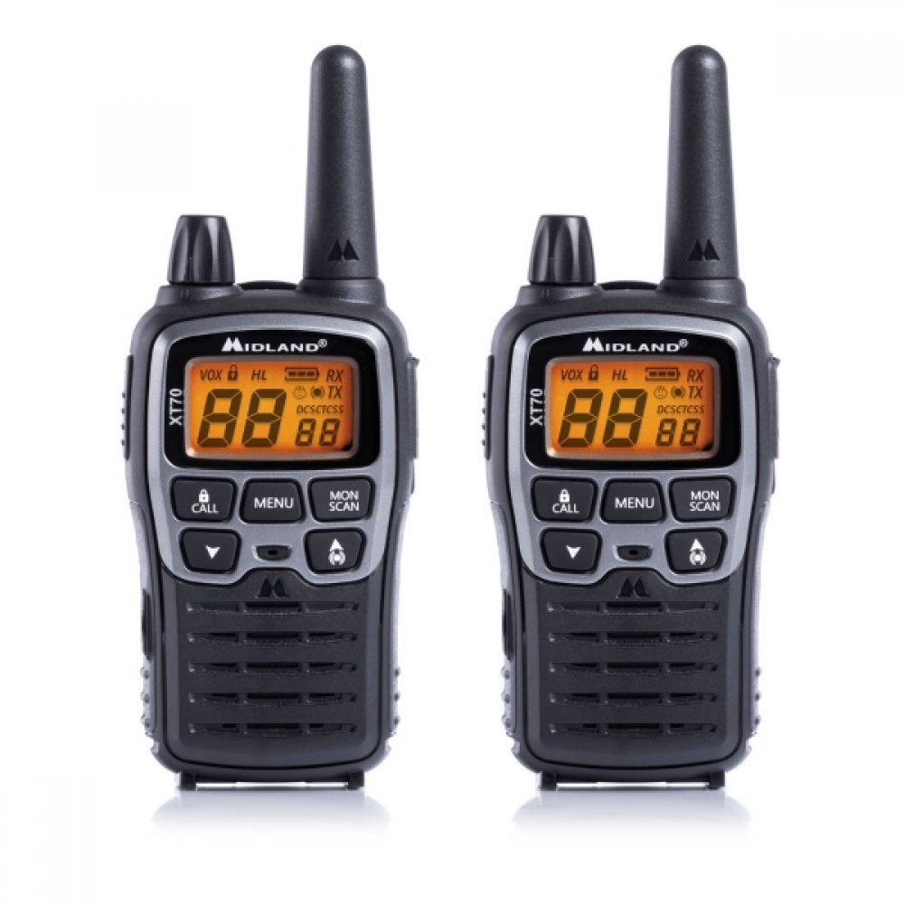 Midland XT70 Ζεύγος Φορητών Ασύρματων Πομποδεκτών PMR446/LPD 
