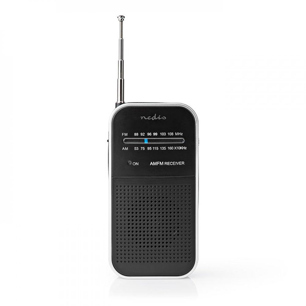 NEDIS Ραδιόφωνο RDFM1110SI FM / AM Radio 1.5 W Pocket Size Silver / Black